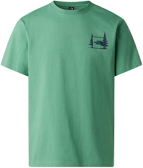 Футболка мужская The North Face Camping Relaxed Graphic Dimmed Algae - Фото 1 большая