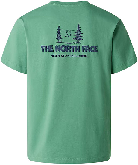 Футболка мужская The North Face Camping Relaxed Graphic Dimmed Algae - Фото 2 большая
