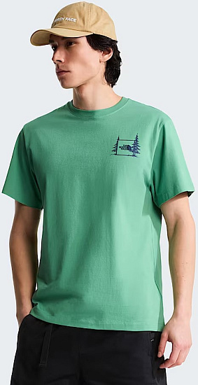 Футболка мужская The North Face Camping Relaxed Graphic Dimmed Algae - Фото 3 большая
