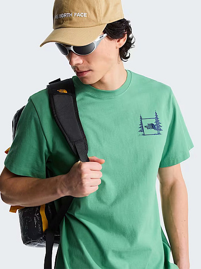Футболка мужская The North Face Camping Relaxed Graphic Dimmed Algae - Фото 9 большая