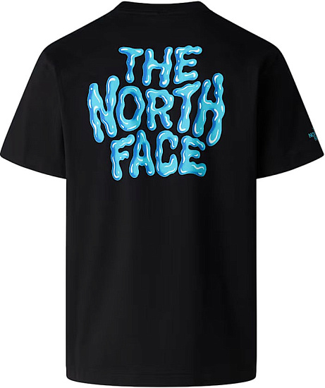 Футболка мужская The North Face Drip Logo Relaxed Graphic Tnf Black - Фото 2 большая