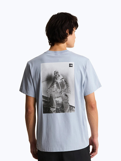 Футболка мужская The North Face Expedition Photo Relaxed Graphic Frost Grey - Фото 4 большая