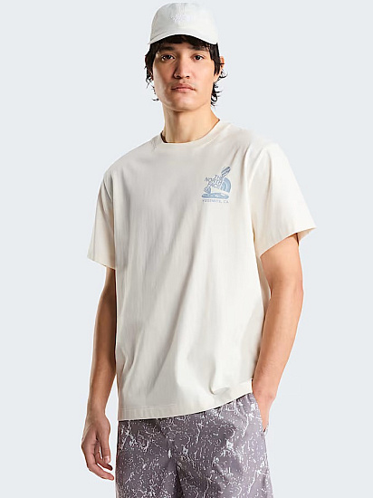 Футболка мужская The North Face Stones Relaxed Graphic White Dune - Фото 3 большая