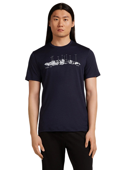 Футболка мужская Icebreaker 150 TL Massif Midnight Navy - Фото 1 большая
