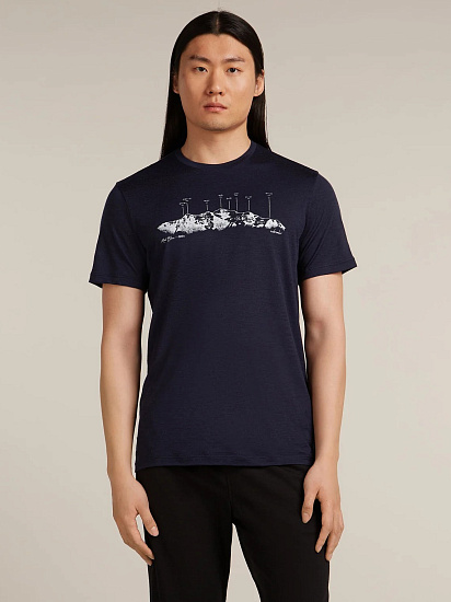 Футболка мужская Icebreaker 150 TL Massif Midnight Navy - Фото 2 большая