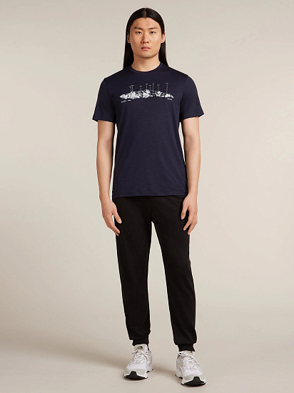 Футболка мужская Icebreaker 150 TL Massif Midnight Navy - Фото 4 большая