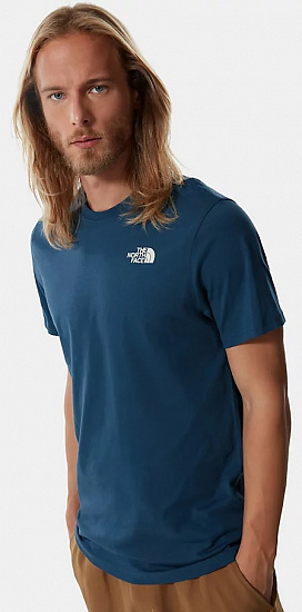 Футболка мужская The North Face S/S Redbox Celebration Tee Monterey Blue - Фото 4 большая