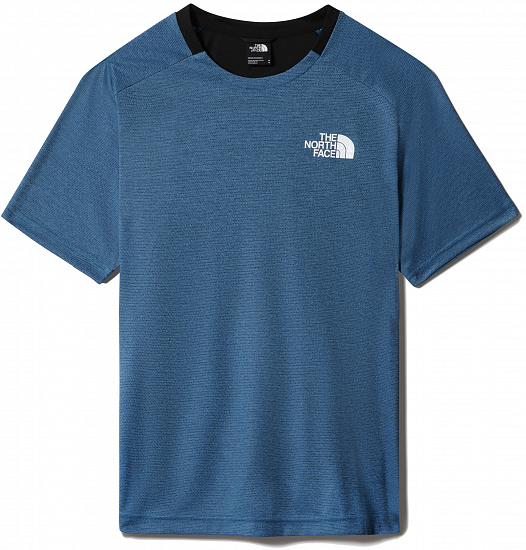 Футболка мужская The North Face Ma Banff Blue Dark Heather-Tnf Black - Фото 1 большая