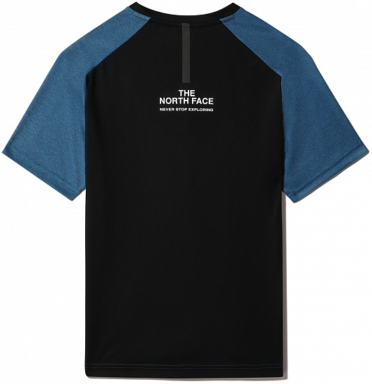 Футболка мужская The North Face Ma Banff Blue Dark Heather-Tnf Black - Фото 10 большая