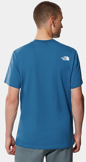Футболка мужская The North Face Zumu Banff Blue - Фото 6 большая
