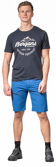Футболка мужская Bergans Classic Tee Dk Navy/White - Фото 2 большая