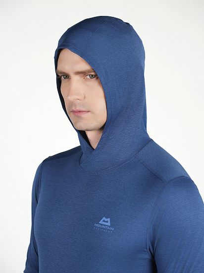 Лонгслив мужской Mountain Equipment Glace Hooded Admiral Blue - Фото 6 большая