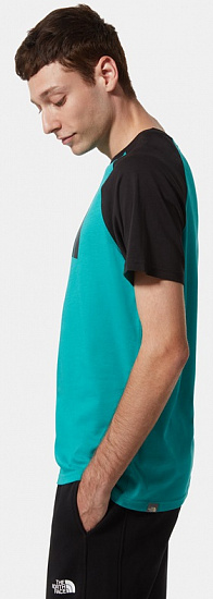 Футболка мужская The North Face Raglan Easy SS Porcelain Green - Фото 8 большая
