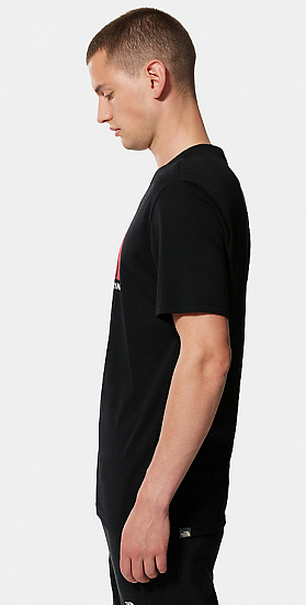Футболка мужская The North Face Rust 2 SS TNF Black/Brilliant Coral - Фото 5 большая