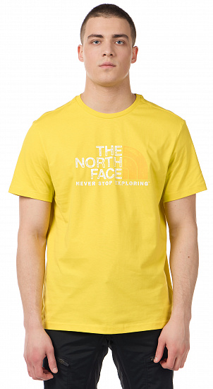 Футболка мужская The North Face Rust 2 SS Acid Yellow - Фото 3 большая