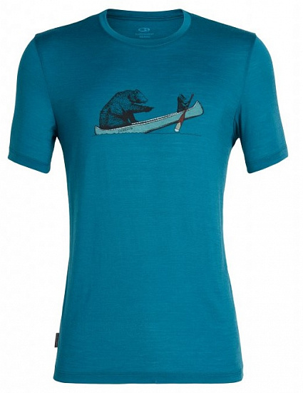 Футболка мужская Icebreaker Tech Lite SS Crewe Canoe Companions Poseidon - Фото 1 большая