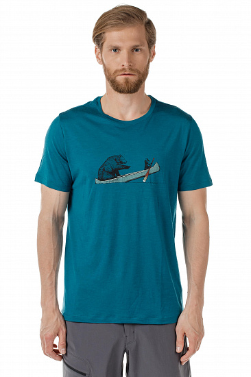 Футболка мужская Icebreaker Tech Lite SS Crewe Canoe Companions Poseidon - Фото 2 большая
