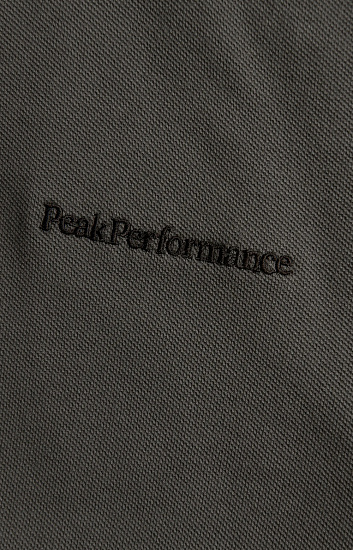 Поло мужское Peak Performance Moment Polo Black Olive - Фото 3 большая