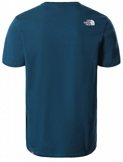 Футболка мужская The North Face Mountain Line SS Monterey Blue/TNF White - Фото 2 большая