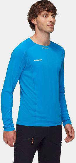 Лонгслив мужской Mammut Aenergy FL Glacier Blue - Фото 3 большая