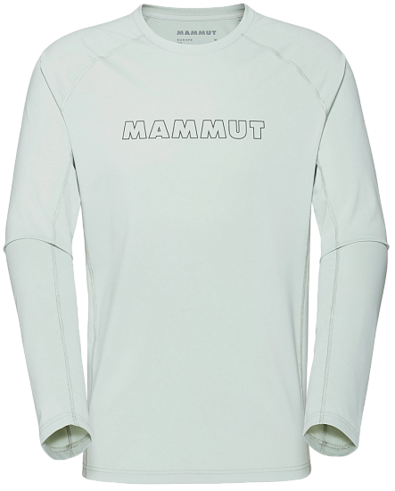 Лонгслив мужской Mammut Selun FL Logo Silver Sage - Фото 1 большая