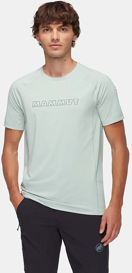 Футболка мужская Mammut Selun FL Logo Silver Sage - Фото 2 большая
