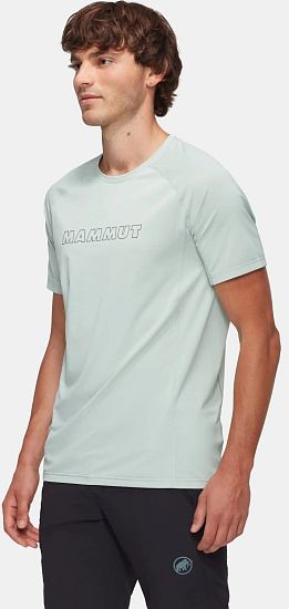 Футболка мужская Mammut Selun FL Logo Silver Sage - Фото 3 большая