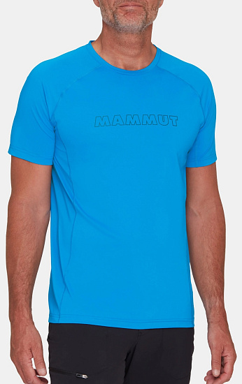 Футболка мужская Mammut Selun FL Logo Glacier Blue - Фото 2 большая