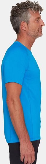 Футболка мужская Mammut Selun FL Logo Glacier Blue - Фото 3 большая