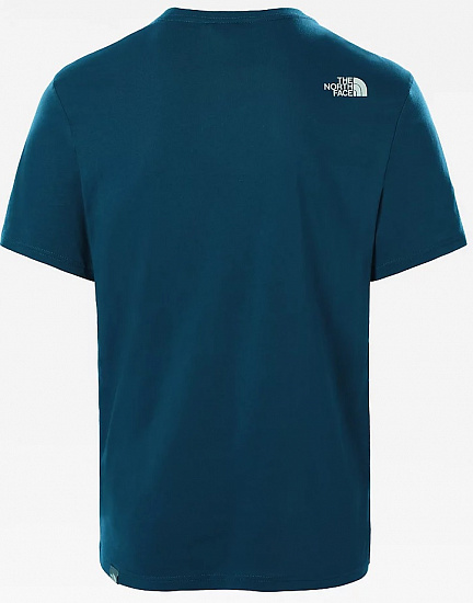 Футболка мужская The North Face S/S Walls Are For Climbing Tee-Eu Monterey Blue - Фото 2 большая