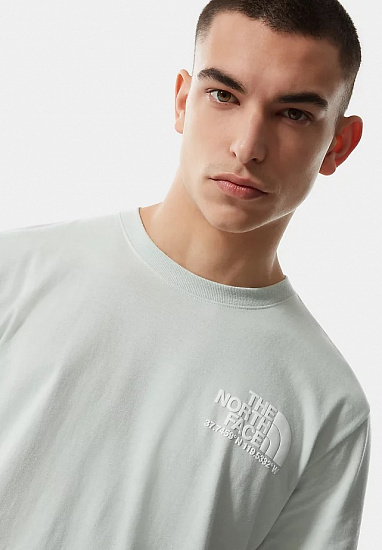 Футболка мужская The North Face Logo Plus Tee Green Mistery - Фото 7 большая