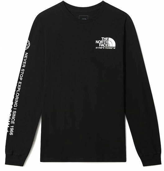 Футболка мужская The North Face Logo Plus LS Tee Black - Фото 1 большая