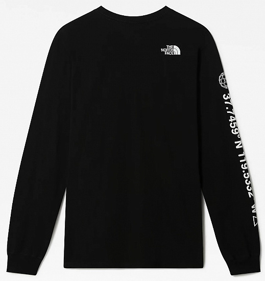 Футболка мужская The North Face Logo Plus LS Tee Black - Фото 2 большая