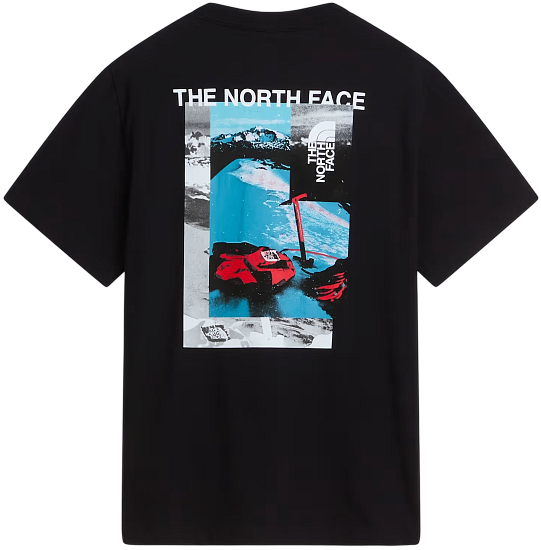 Футболка мужская The North Face Apex '75 Collage Relaxed Tnf Black - Фото 2 большая