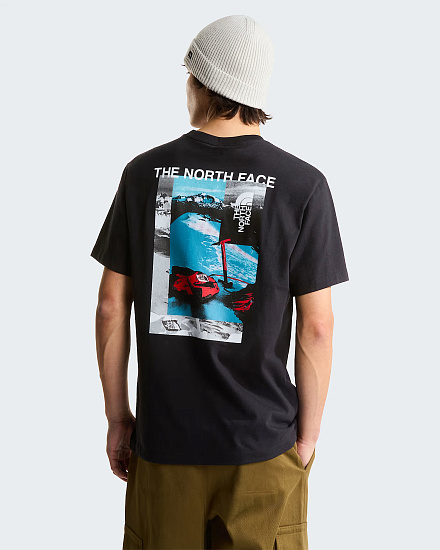 Футболка мужская The North Face Apex '75 Collage Relaxed Tnf Black - Фото 4 большая