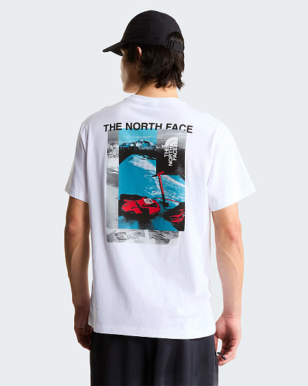 Футболка мужская The North Face Apex '75 Collage Relaxed Tnf White - Фото 4 большая