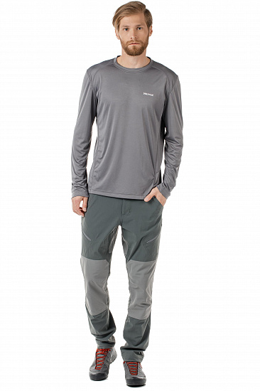 Футболка мужская Marmot Windridge LS Cinder - Фото 2 большая