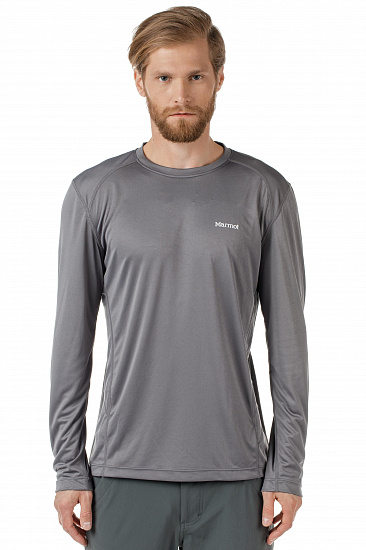 Футболка мужская Marmot Windridge LS Cinder - Фото 3 большая