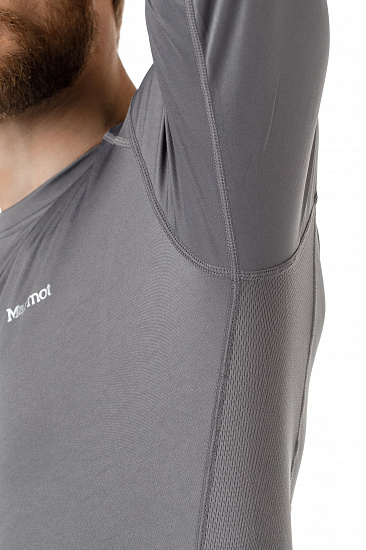 Футболка мужская Marmot Windridge LS Cinder - Фото 6 большая