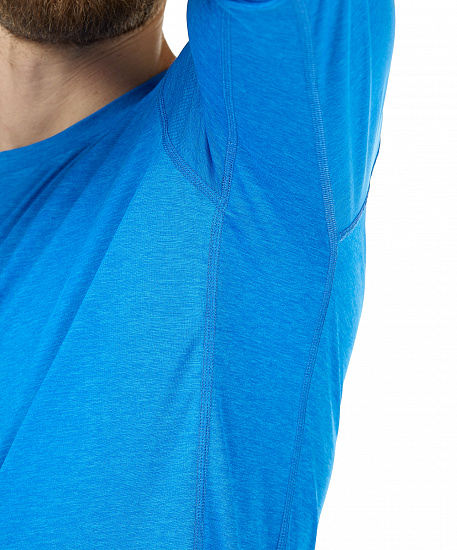 Футболка мужская Haglofs Ridge LS Tee Storm Blue - Фото 4 большая