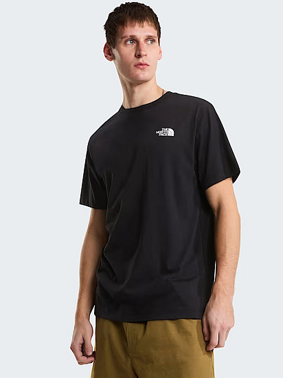 Футболка мужская The North Face Vertical Regular Graphic Tnf Black - Фото 3 большая