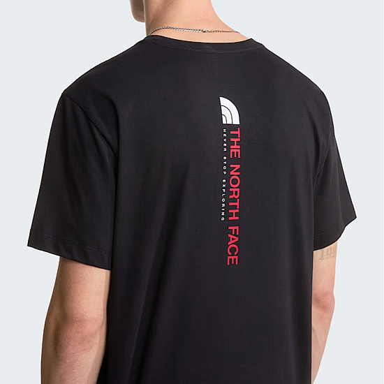 Футболка мужская The North Face Vertical Regular Graphic Tnf Black - Фото 7 большая