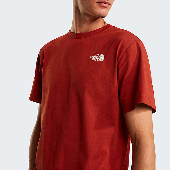 Футболка мужская The North Face Vertical Regular Graphic Iron Clay - Фото 6 большая