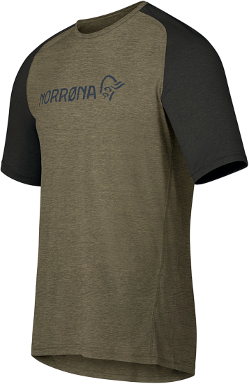 Футболка мужская Norrona Fjora Equaliser Lightweight Olive Night - Фото 2 большая