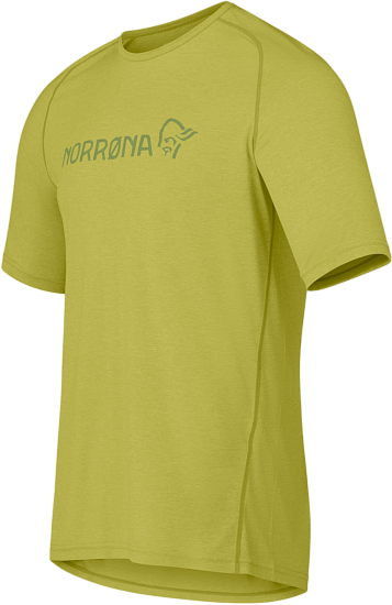 Футболка мужская Norrona Fjora Equaliser Lightweight Golden Lime - Фото 2 большая