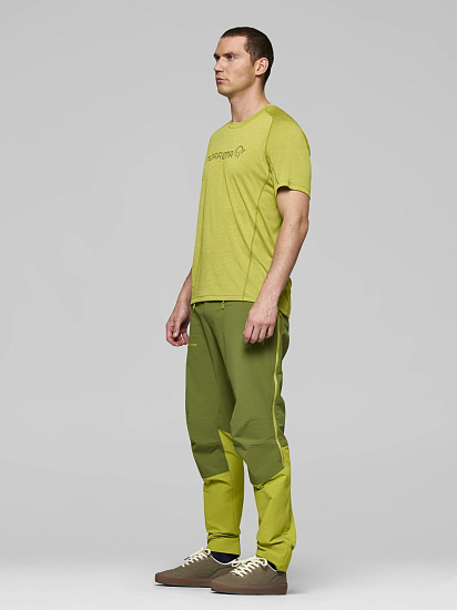 Футболка мужская Norrona Fjora Equaliser Lightweight Golden Lime - Фото 5 большая