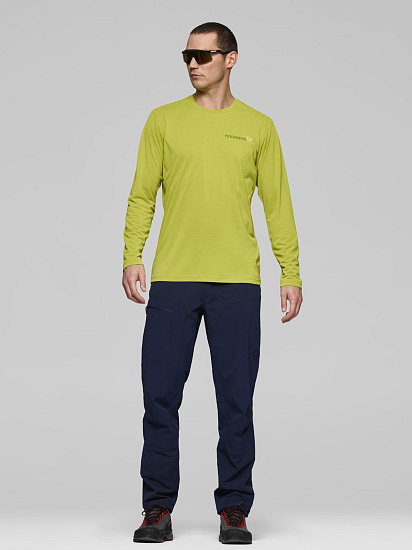 Лонгслив мужской Norrona Femund Tech LS Golden Lime - Фото 4 большая