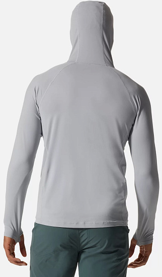 Лонгслив мужской Mountain Hardwear Crater Lake Hoody Glacial - Фото 2 большая