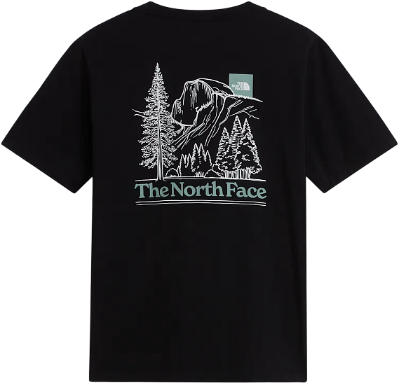 Футболка мужская The North Face Monte Reg Graphic Tnf Black - Фото 2 большая