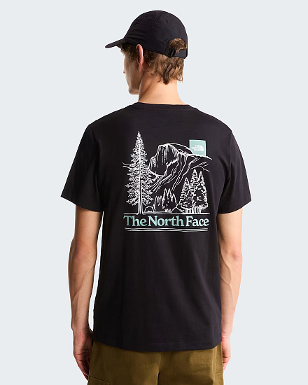 Футболка мужская The North Face Monte Reg Graphic Tnf Black - Фото 5 большая